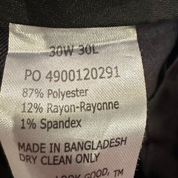 REACTION KENNETH COLE 2 PIECE SUIT CHARCOAL GRAY 36S COAT 30 X 30 - Picture 14 of 15